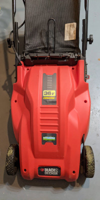 Black & Decker cordless electric lawnmower 36V