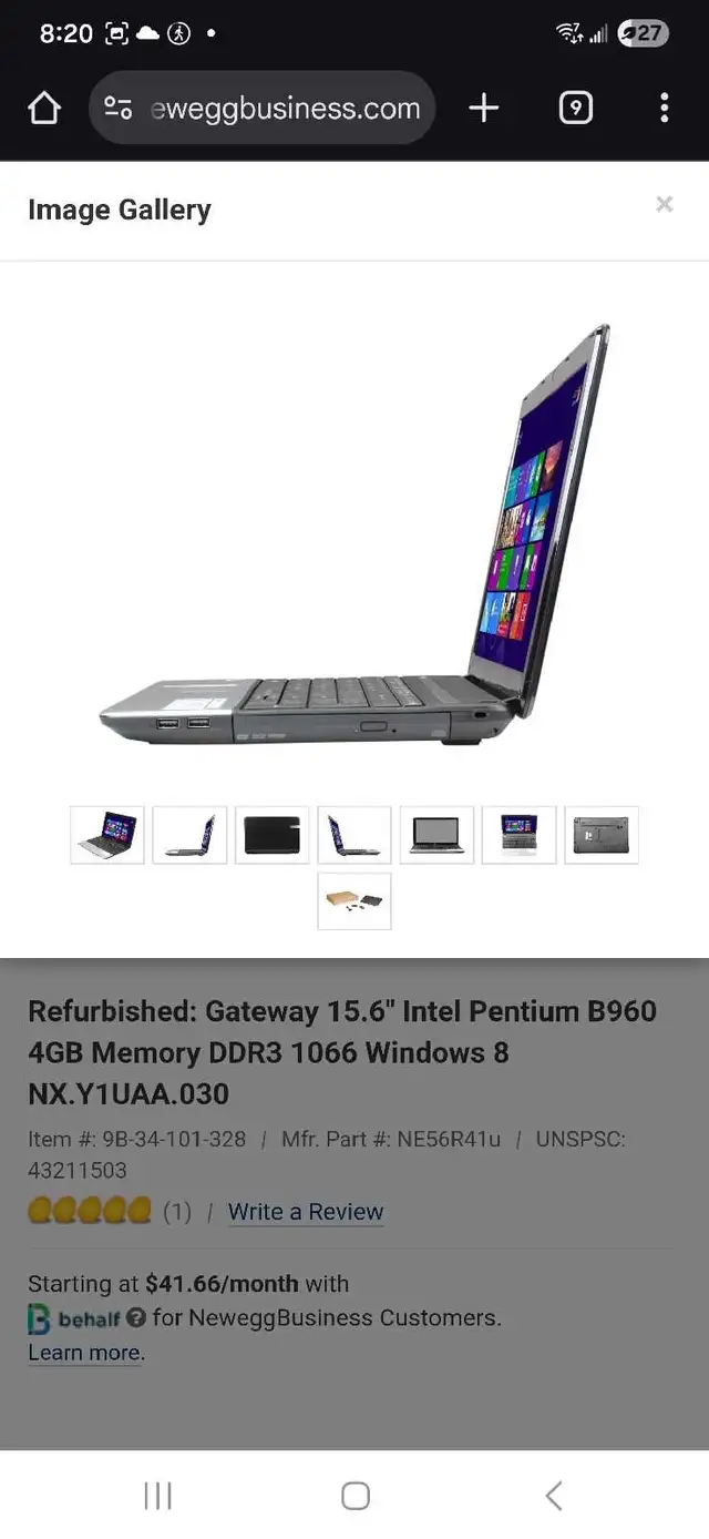 Gateway Laptop in Laptops in Mississauga / Peel Region - Image 5
