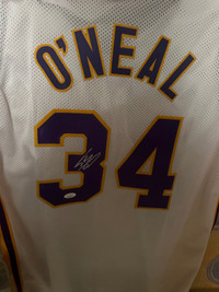 Shaquille O’Neil signed replica LA Lakers jersey with COA