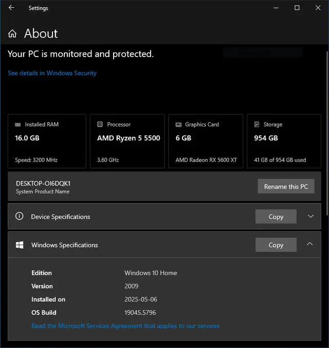 Gaming PC AMD Ryzen 5 5500 Radeon RX 5600XT 6G 16GB RAM 1TB SSD in Desktop Computers in Edmonton - Image 7