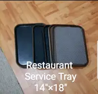 Restaurant Service Tray 
Stocks: 9pcs.
14"×18"($4 ea.)