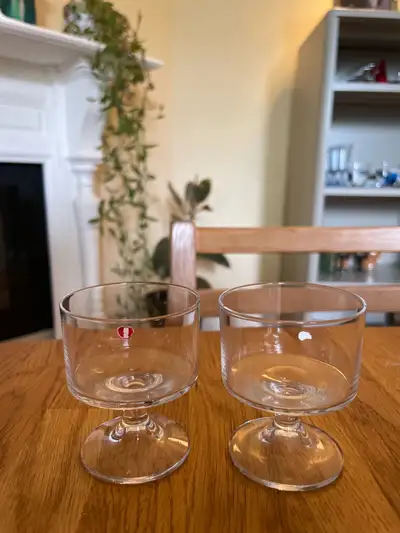 Those in the know are familiar with the Finnish brand Itala. These vintage Itala goblets are perfect...