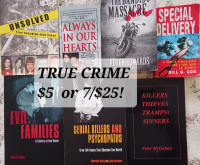 $5 or 7/$25!: TRUE CRIME: SERIAL KILLERS AND PSYCHOPATHS...True