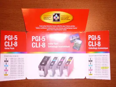 CANON  PRINTER  INKJET  CARTRIDGES, View more