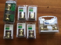 Brass doorknobs