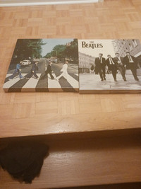 2- 17 x 17 inch BEATLES canvas pictures