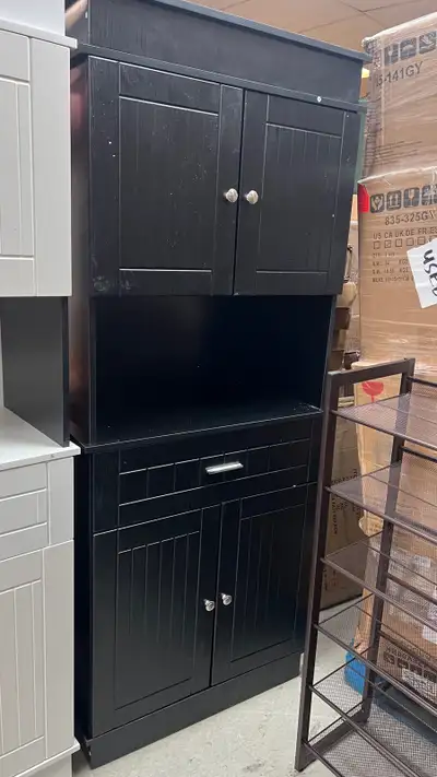 72" Kitchen Pantry Cabinet, Freestanding Buffet with Hutch, Cupb, View more