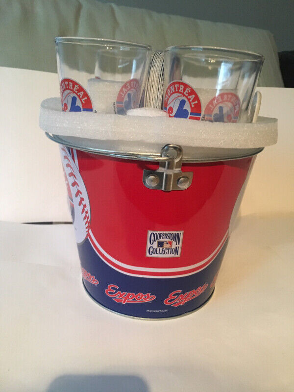 Montreal Expos Ensemble Verres Biere Bucket Baseball MLB Mustang dans Art et objets de collection  à Laval/Rive Nord - Image 2