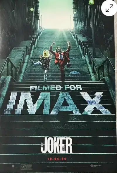 JOKER 2 POSTER: Original IMAX 11.5x17. ONLY $10! WOW!, View more