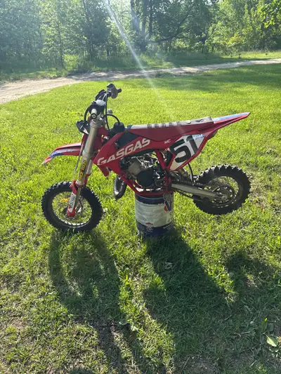 I'm selling a Gasgas MC 50, a high-performance dirt bike designed for young riders, featuring a resp...