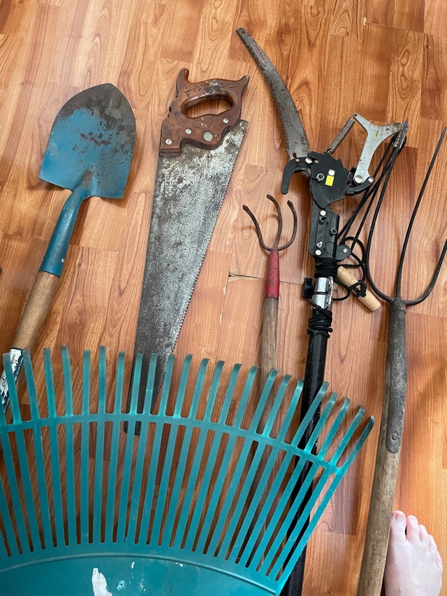 Yard Tools - High Branch Trimmer, Spade Shovel, Large Rake in Hand Tools in Windsor Region - Image 2