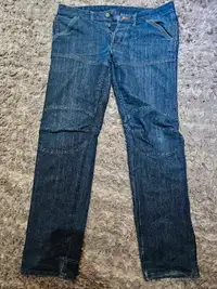 G Star Raw button fly Blue Jeans. Perfectly worn condition