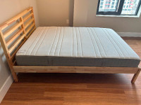 Double bed and spring mattress