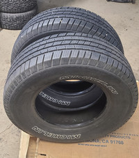 P245/70r16 Michelin LTX M/S2 truck tires, 85% tread