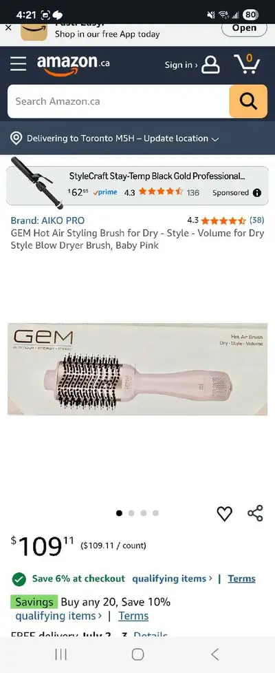 GEM Hair Stlying Brush, View more