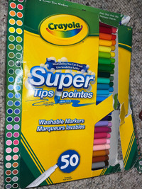 Crayola super tip point washable markers/feutres 50 pièces 