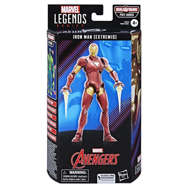 Marvel Legends Iron Man Extremis Figure Puff Adder BAF in Toys & Games in Trenton