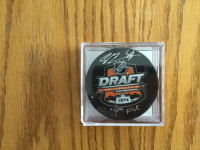 Autographed NHL Draft Hockey Puck