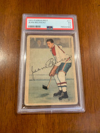 1953/54 Parkhurst Jean Beliveau rookie card PSA 1.5
