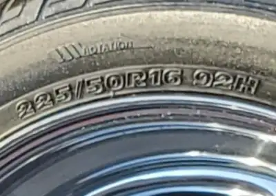 Set of 16" Rims and tires (Separated from husband, he left behind. I know nothing about this kind of...