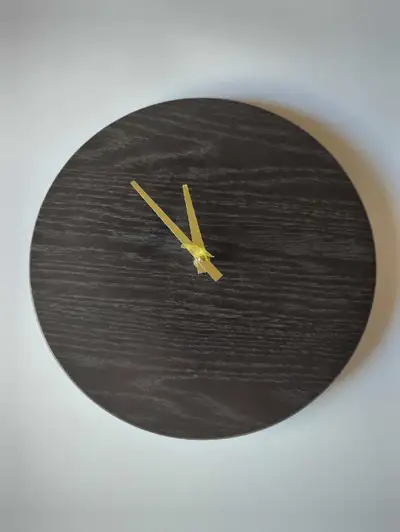 Minimalist solid oak clock