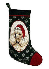 Labrador, Maltese, Poodle, Pug Tapestry Christmas Stockings