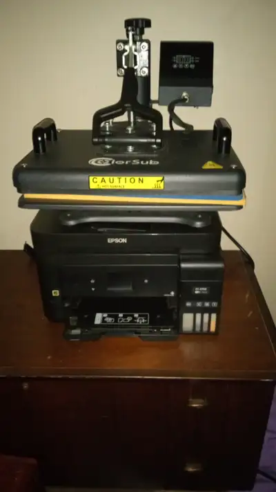 5 in 1 heat press and epson sublimation printer, View more