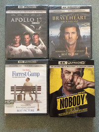 New 4K Blurays Apollo 13 Forrest Gump Tom Hanks Nobody