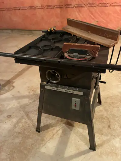Rockwell Beaver 10 Inch Table Saw ... NEEDS A Motor, View more
