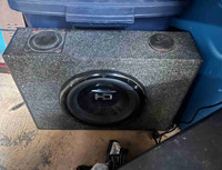 10” Subwoofer in box