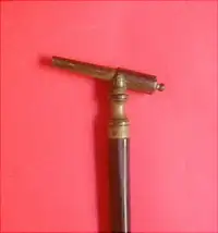Walking stick with a Brass Cannon Handle