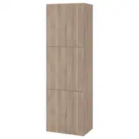 IKEA Shelf unit with doors, walnut effect