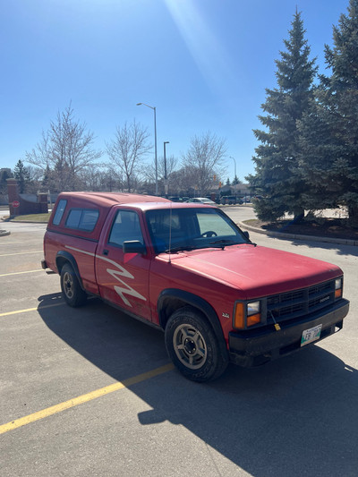  Dodge Dakota red truck