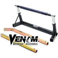 Adjustable Motorcycle Pivot Center Lift Bar Stand - 7" to 10"