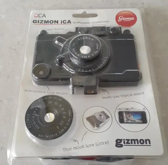 GIZMON ICA Black Retro Classic Look Camera Case iPhone 4S/4 in Cell Phone Accessories in Markham / York Region - Image 3