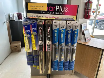 Blowout of select in stock windshield wipers. Various sizes. $5.00 each plus HST. When they are gone...
