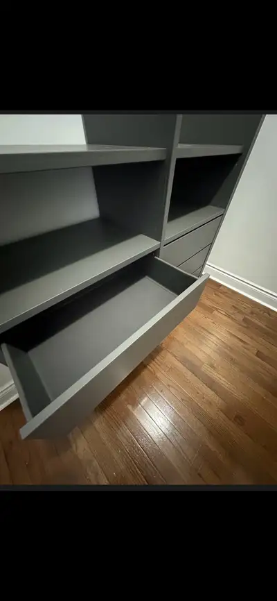 IKEA AURDAL Closet System – Dark Grey, View more