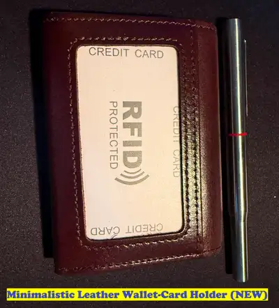 Minimalistic Pure Leather Wallet-Card Holder (NEW), View more