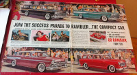 SUPER 1959 RAMBLER REBEL AMBASSADOR & AMERICAN VINTAGE CAR AD