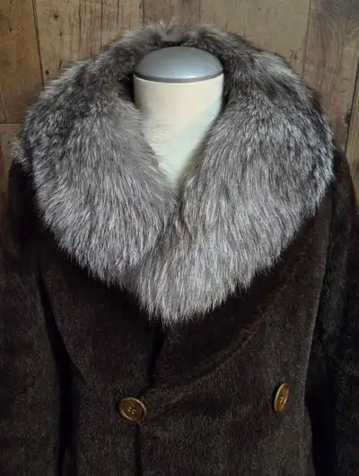 Men's sheared alpaca fur coat size S/M , View more