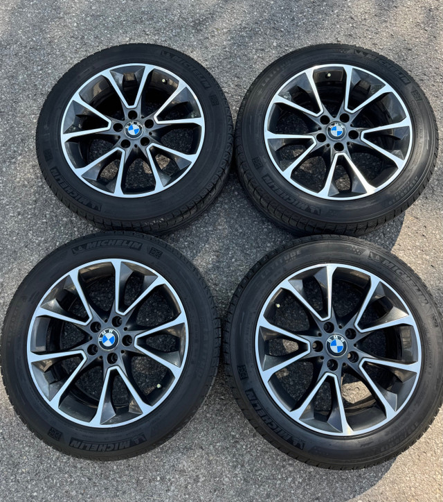 255/50/19 Michelin X-ICE2 on OEM BMW X5 rims 5x120mm in Tires & Rims in Ottawa