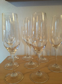 Champagne flute glasses - 8pcs
