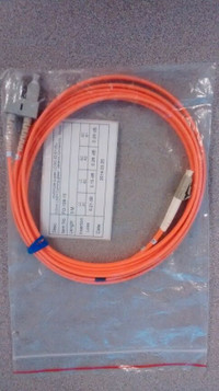 Fiber Optic Cable, SC/SC, LC/SC, Multi Mode, 3Meter/5 Meter