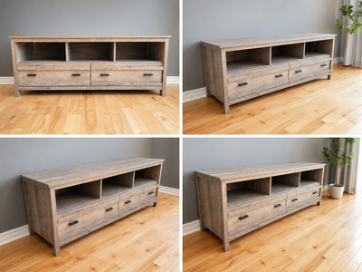 Meuble TV style rustique moderne – 140 $, View more