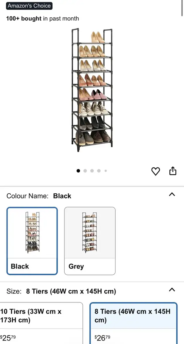 SONGMICS 8-Tier Shoe Shelf Organizer in Storage & Organization in Oshawa / Durham Region - Image 10