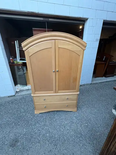 Free delivery used Wooden Armoire with Drawers, View more