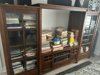 Entertainment Wall Unit Solid Wood