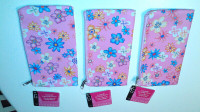 NEW! - ZIPPERED GIORDANO COSMETIC/PENCIL BAGS $2 each/$5 for 3
