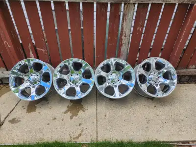 For Sale: Set of 4 OEM 20" Polished Rims from 2014 Dodge Ram 1500 EcoDiesel Good Condition! Working...
