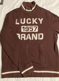 Vintage Lucky Brand full-zip sweatshirt Men's M (Ladies L?) NEW